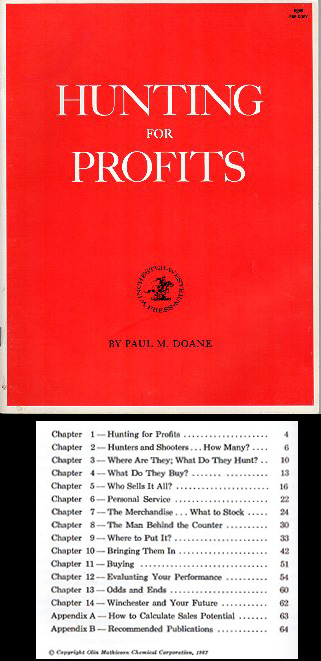 1967 Winchester "Hunting For Profits" Guide Book